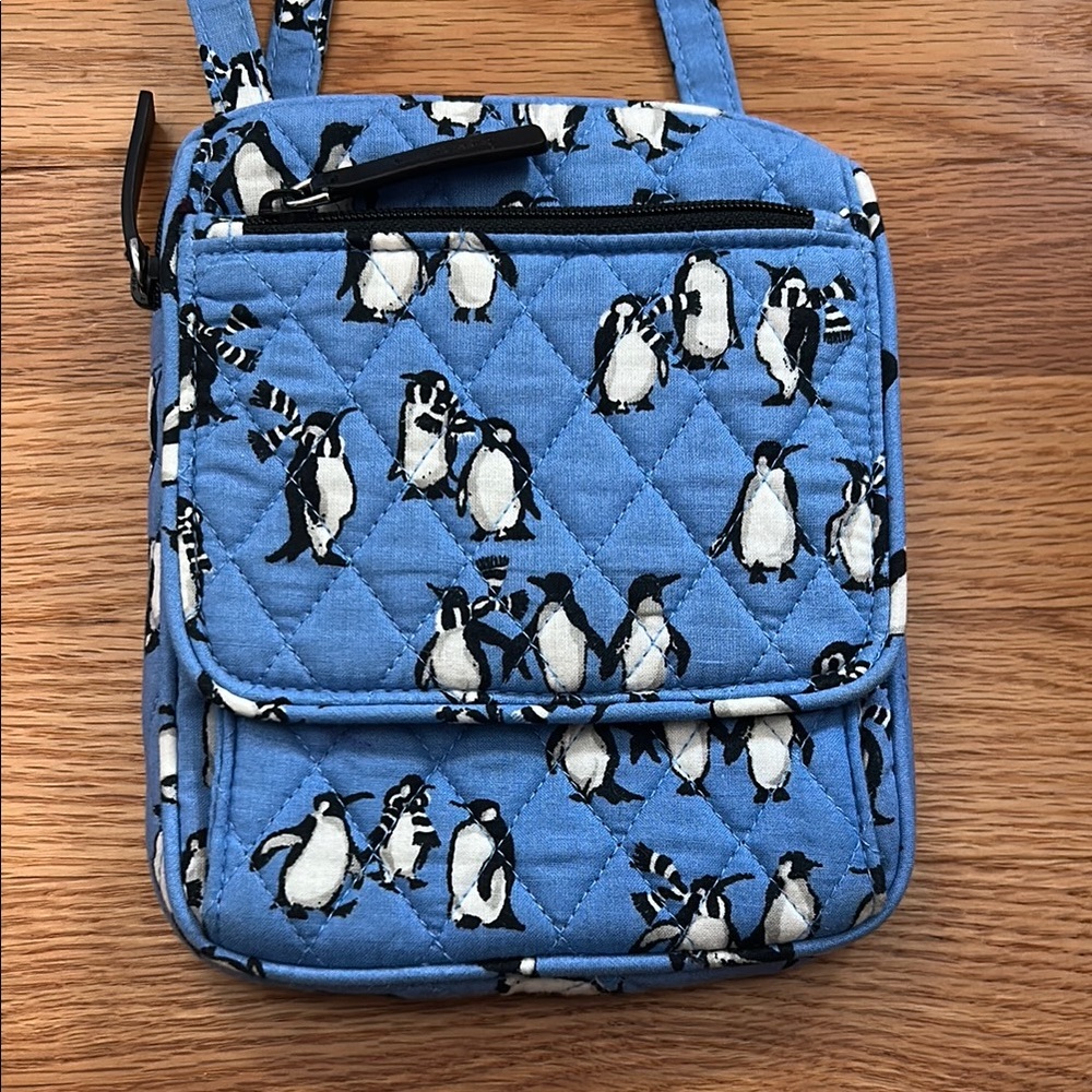 Vera Bradley Blue Penguin Print Bag